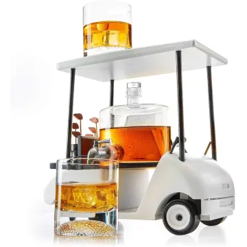 Golf Cart Whiskey Decanter & Ball Glasses