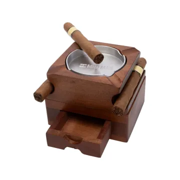 Executive Hardwood Cigar Ashtray | Cigar Ashtray w/ Coaster