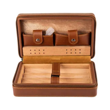 Executive Humidor | 4-Cigar Travel Humidor with Cutter