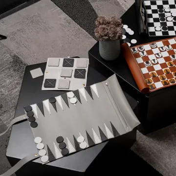 Leather Backgammon Game