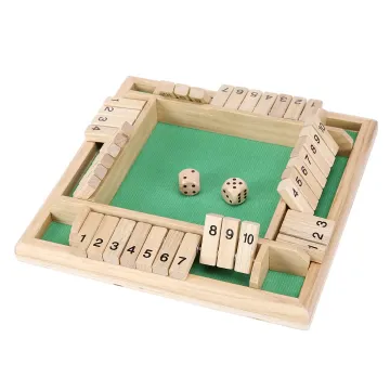 Shut the Box Game | Classic Wooden Dice Tile Game