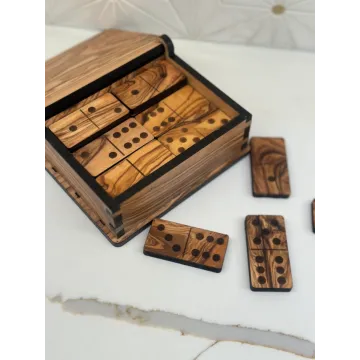 Olive Wood Dominos Game