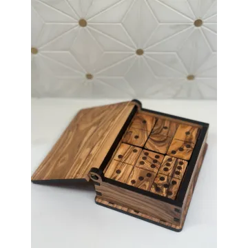 Olive Wood Dominos Game