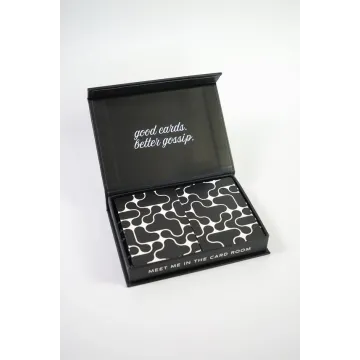 Black + White Canasta Cards with Points