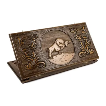 Backgammon Set Bull 24" X 12"