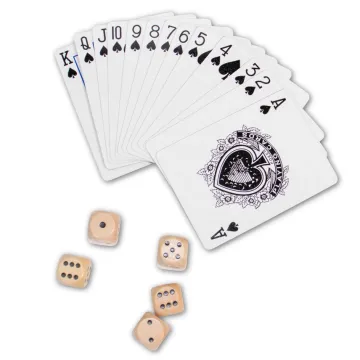 Braincandy Wooden Cards & Dice Set