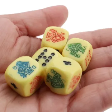 Aces & Spades Wood Card & Poker Dice Box