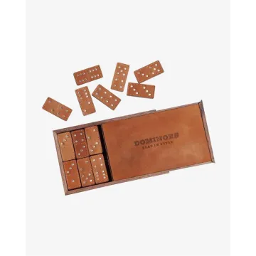Handcrafted Leather Domino Set