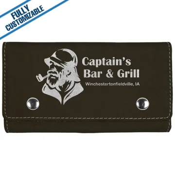 Engraved Leatherette Card & Dice Set - Fully Customizable