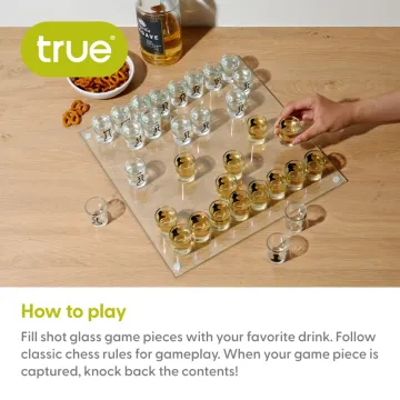 Blitz Glass Chess Shot Drinking Board Game