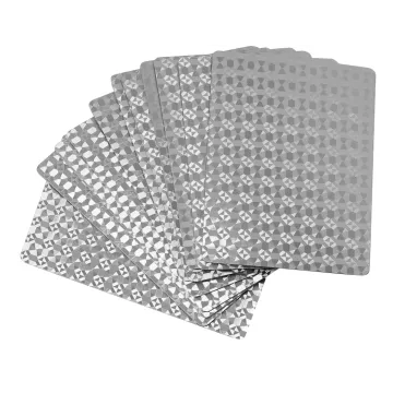 Boxed Silver Playing Cards. Sku #: ZGT2281.