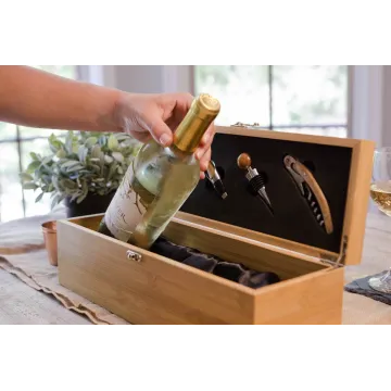 Bamboo Wine Gift Box Set & Accessories