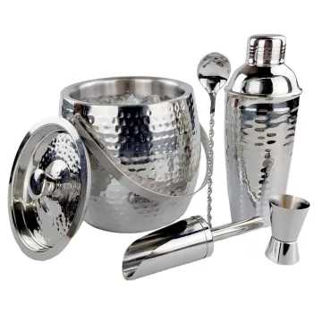 Iceberg Ice Bucket & Bar Kit For Cocktail Bar Stainless Steel | Brekx