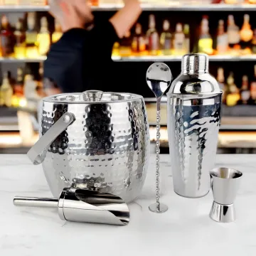 Iceberg Ice Bucket & Bar Kit For Cocktail Bar Stainless Steel | Brekx