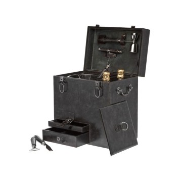 Leather Bar Box W/Tools Grey