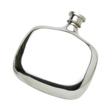 Art Nouveau English Pewter Bottle Flask. Sku #: EB36614.