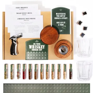 Whiskey Smoker Kit — Diy Whiskey & Bourbon Infusion with Rich Smoky Flavors | Essential Gift For Whiskey Lovers & Home Bartenders