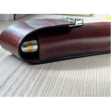 Leather Cigar Case with Optional Cigar TubesLeather Cigar Case with Optional Cigar Tubes