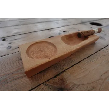 Indiana Hickory Single Stick Cigar Ashtray with Coaster 11152024HO1