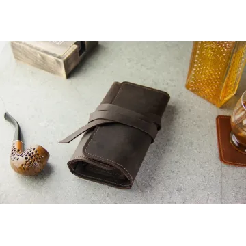 Leather Pipe Case Roll