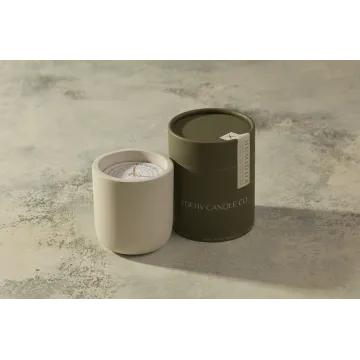Humidor Concrete Candle
