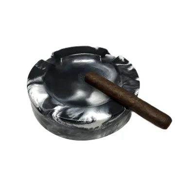 Large Round Concrete Cigar Ashtray - Cuban Style - Handmade