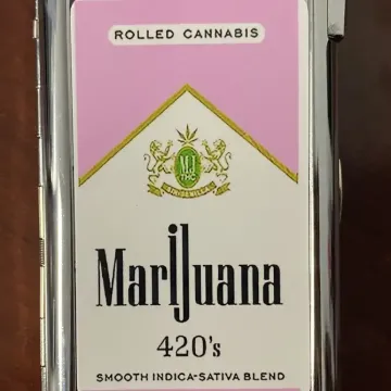 Pink Ladies Cigarette Id Case with Built in Butane Light