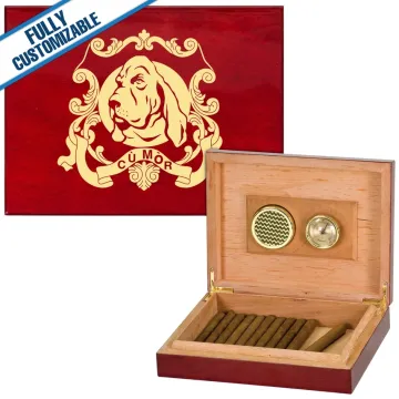 Rosewood Piano Finish Cigar Humidor Fully Customizable