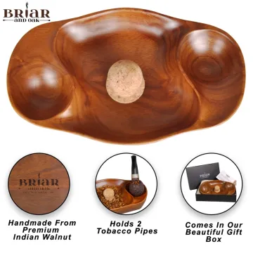 Tobacco Pipe Ash Tray with Cork Knob