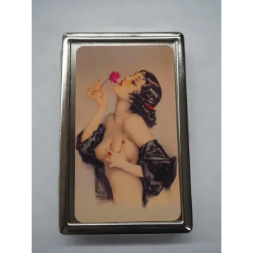 Cigarette Case Art Deco Art Work For 100's Cigarettes