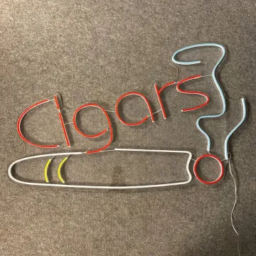 Cigars Neon Signs, Smoking Store Long-Lasting Lights Deco