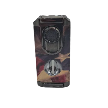 3-Burner Cigar Lighter V-Band Cutter & Stand - Respect