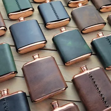 Leather-Wrapped Flasks