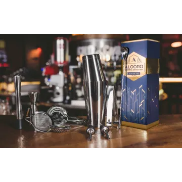 11-Piece Boston Cocktail Shaker Set Bartender Kit