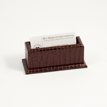 Business Card Holder, Brown 