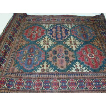 Caucasus Kazak - Green - Red - Terquez