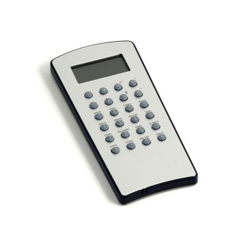 World Time Alarm Clock and Calculator in Stainless Steel