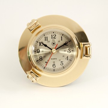 Brass Porthole Clock, 