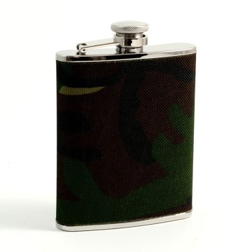 6 oz. Stainless Steel "Camouflage" Pattern Flask.