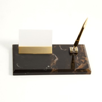 Business Card Holder with Pen.