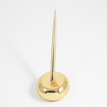 Gold Plated Pen Stand with Pen.