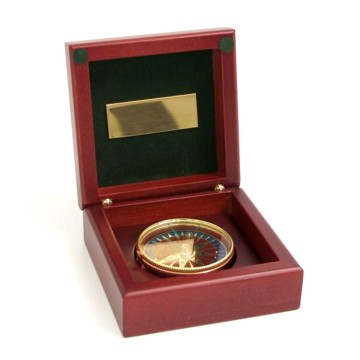 Compass in Wood Box, 