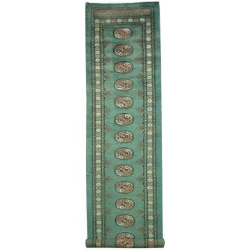 Bokhara Geometric Design Green - Runner