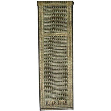 Bokhara Hatchlu Geometric Design Black Green - Runner